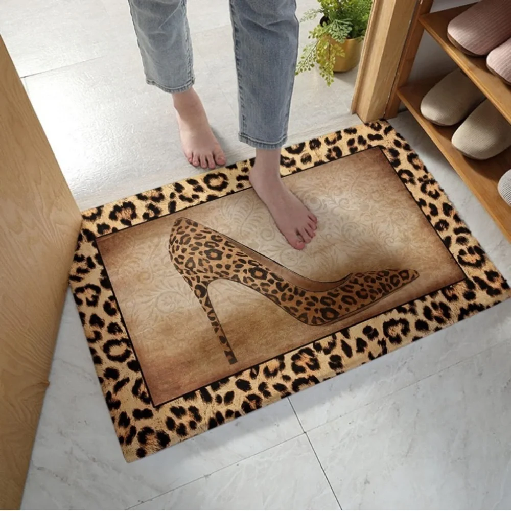 Gorgeous Leopard Carpet Door Mat
